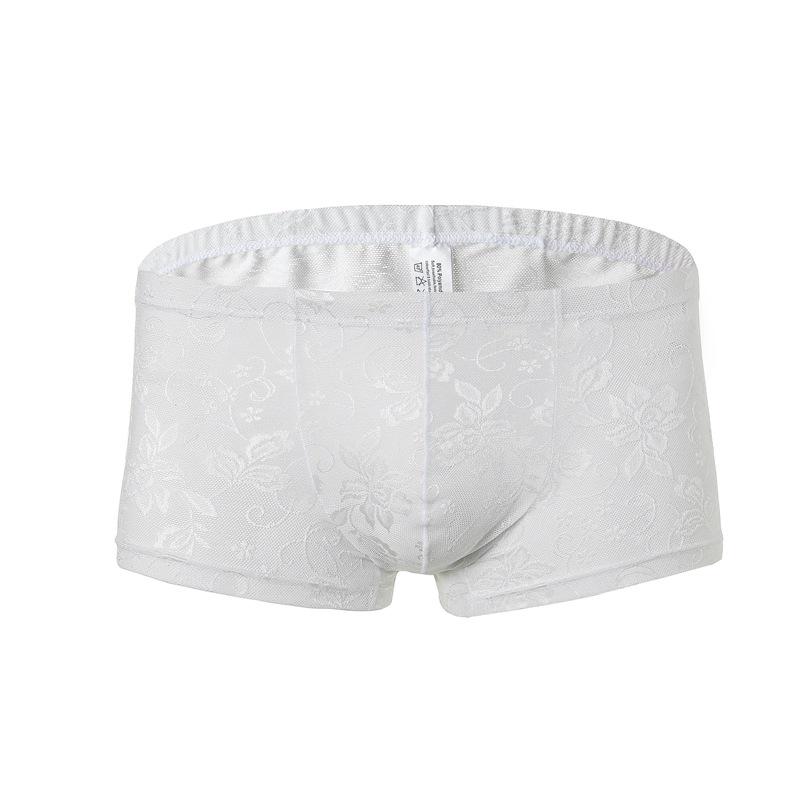 Men's Sexy Lace Boxer Briefs - High-End, Comfortable, Breathable, Large Pouch, Summer Trendy C504.