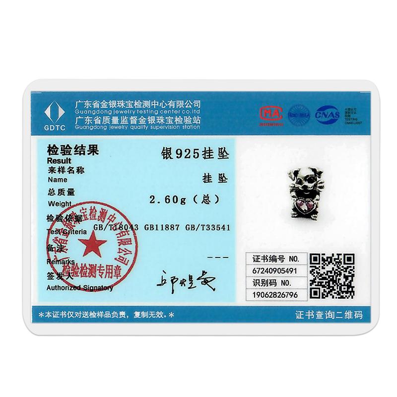 925 Silver Colorful Charms Beads Love Heart Dangle Butterfly Pendant Fit Original Bracelets DIY Jewelry Gift Making