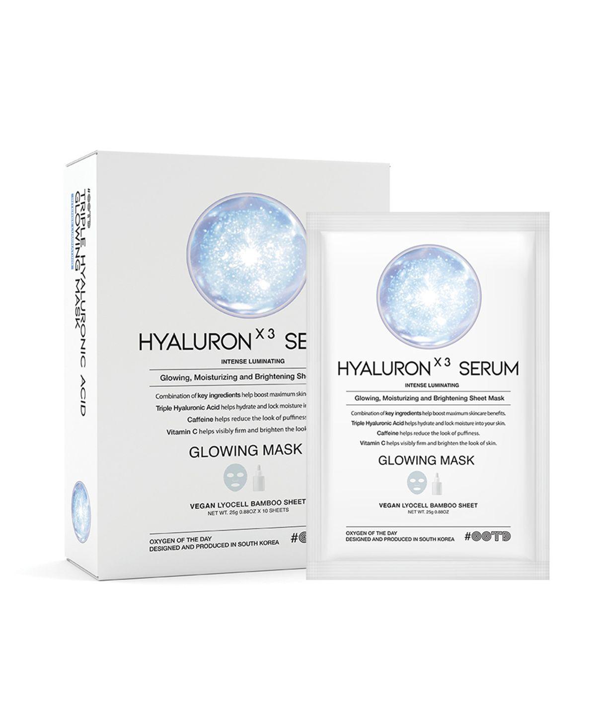 Triple Hyaluronic Acid Serum Glowing Moisturizing Mask (10 Sheets)