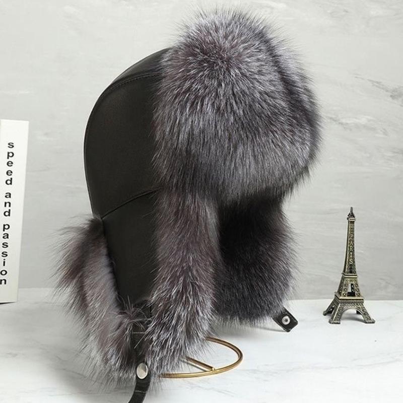 Ear Flap Winter Hat for Women, Men, with Wind Prevent Design, Plush Faux Furs Trim and Coverage Thicken Liner Hat for Daily and Cold Weather