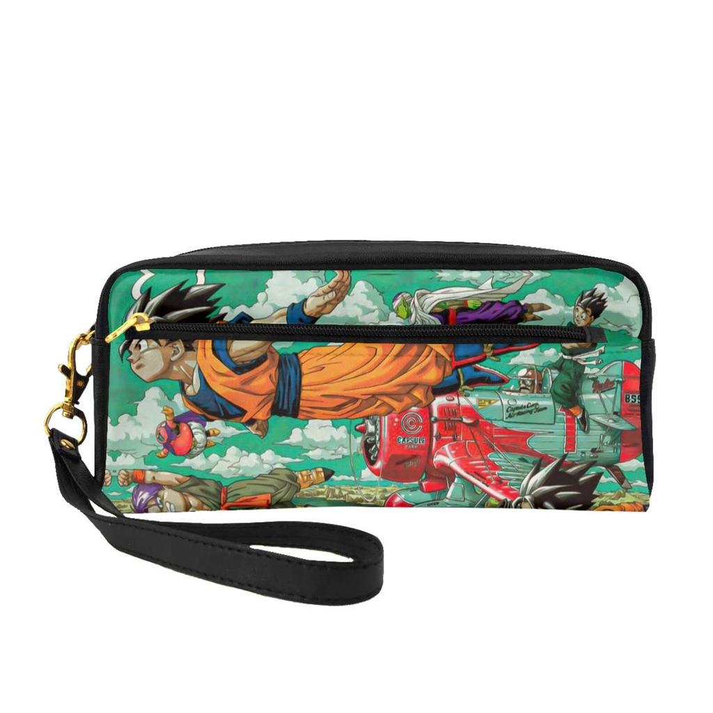 Dragon Ball Pen High School Student Pencil Large Cute Cosmetic Middle School PU Pen Storage Stationery Small Item Office Business Length Height Width
