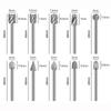 Coated High Speed Steel Engraving File Wood Drill Bit Milling Cutter Set Wood Carving Tools Rotary Burrs Tool Drill Bits Kits