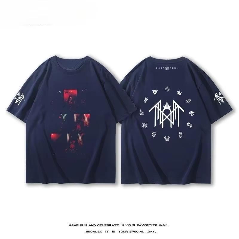 British Sleep Token Band  2025 New T-Shirt Short Sleeve Unisex Summer Alternative Rock After Metal Cotton Print Half Sleeve