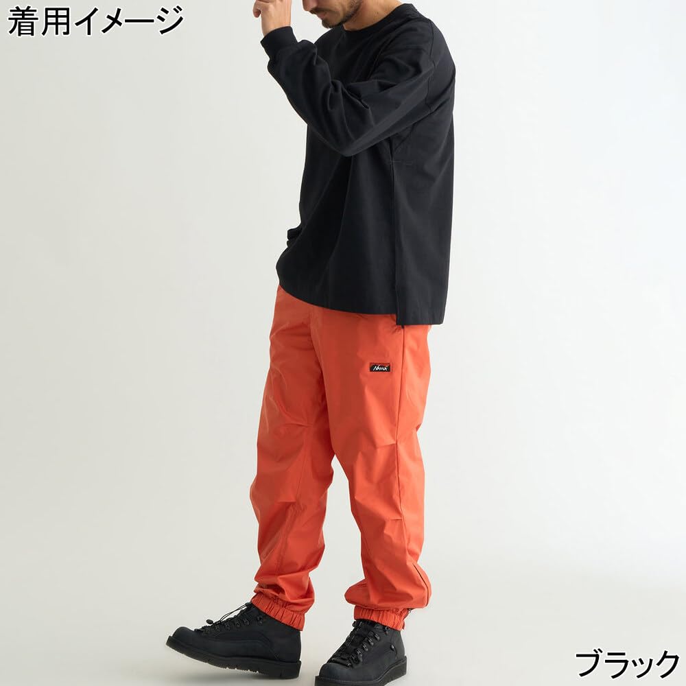 NANGA Men's Eco Hybrid Box Logo Embroidered Long Sleeve T-Shirt (White, Size L) NW24111G803