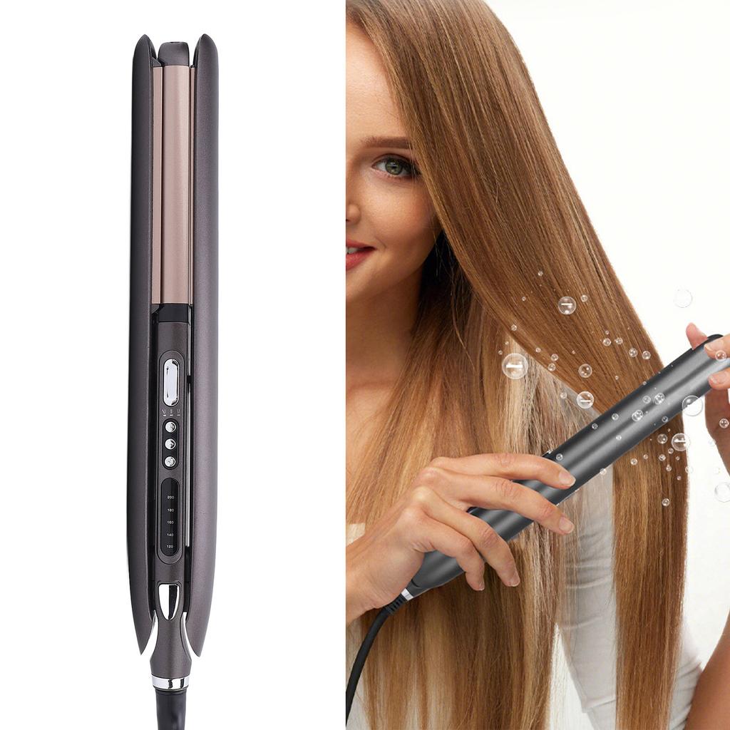 Hair Straightener Curler 2 in 1 Hair Straightening Curling Iron Multifunctional Temperature Control