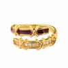 Retro Red Drip Glaze Love Open Ring Women'S Niche Light Luxury Personality High-End Sweet Cool Ring