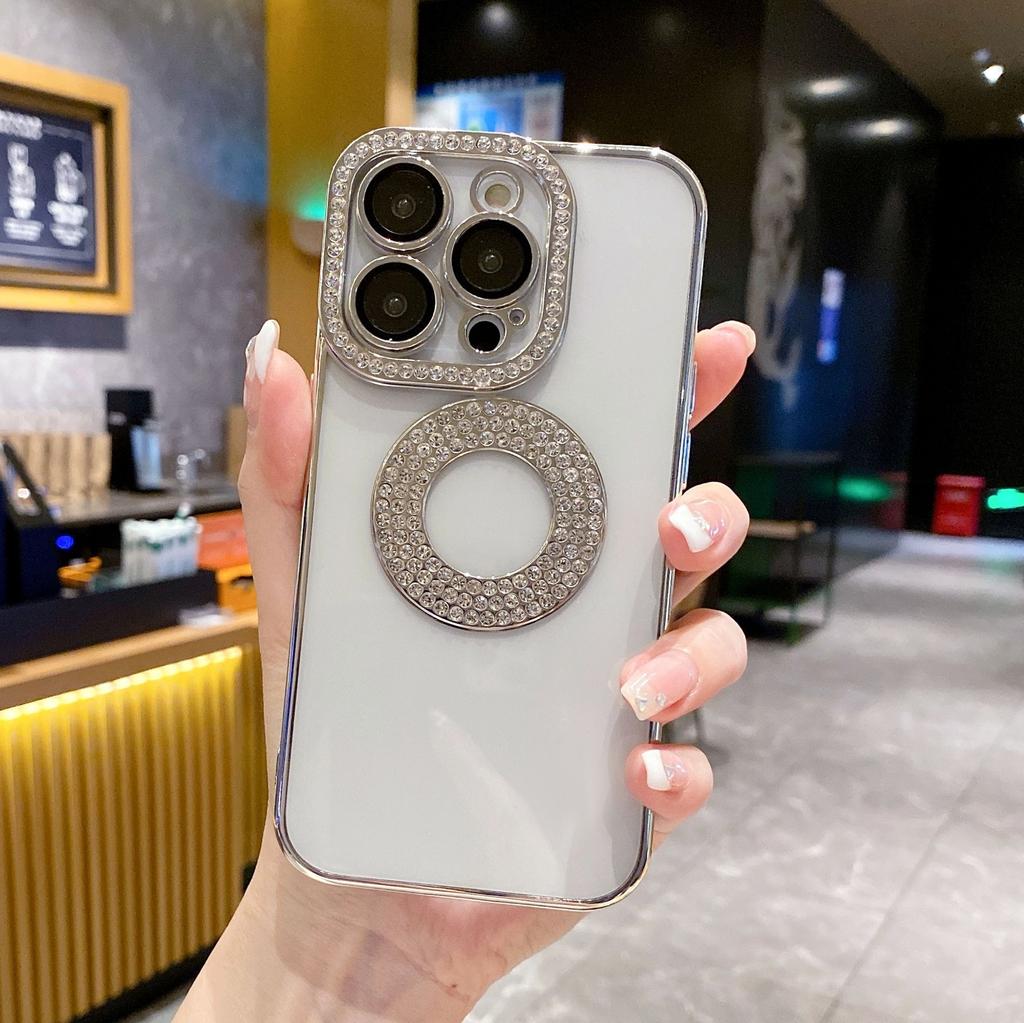 New Electroplated Diamond 12 Anti-fall for IPhone 11 Mobile Phone Case for In for IPhone15 Mobile Phone Case 14pro Advanced