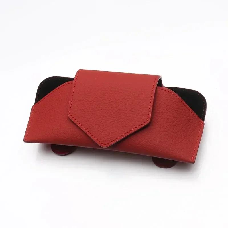 

NEW Storage Car Glasses Case Auto Sun Visor Glasses Holder Sunglasses Clip Card Ticket Holder Multi-Function червоний