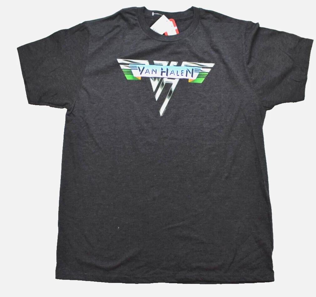 

Live Nation Mens Van Halen Classic Logo Dark Charcoal Heather Shirt NWT Small 4XL