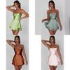 Summer Sexy Slip Dress With Spliced Polyester And Spandex For Night Out