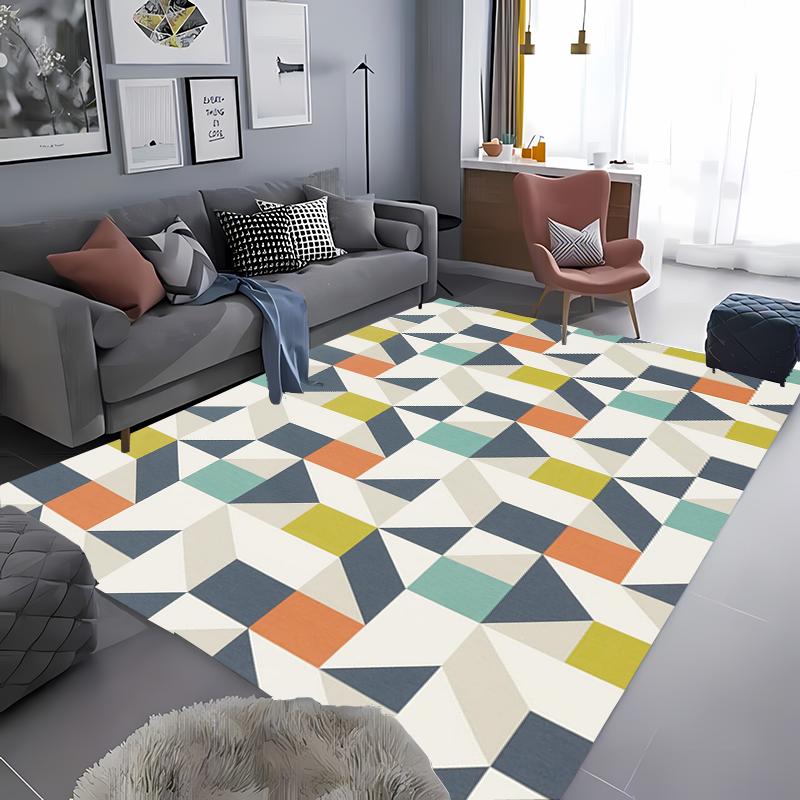 Creative Geometry Carpet for Living Room Bathroom Non Slip Mat Kitchen Balcony Doormats Bedroom Corridor Entrance Decorative Rug