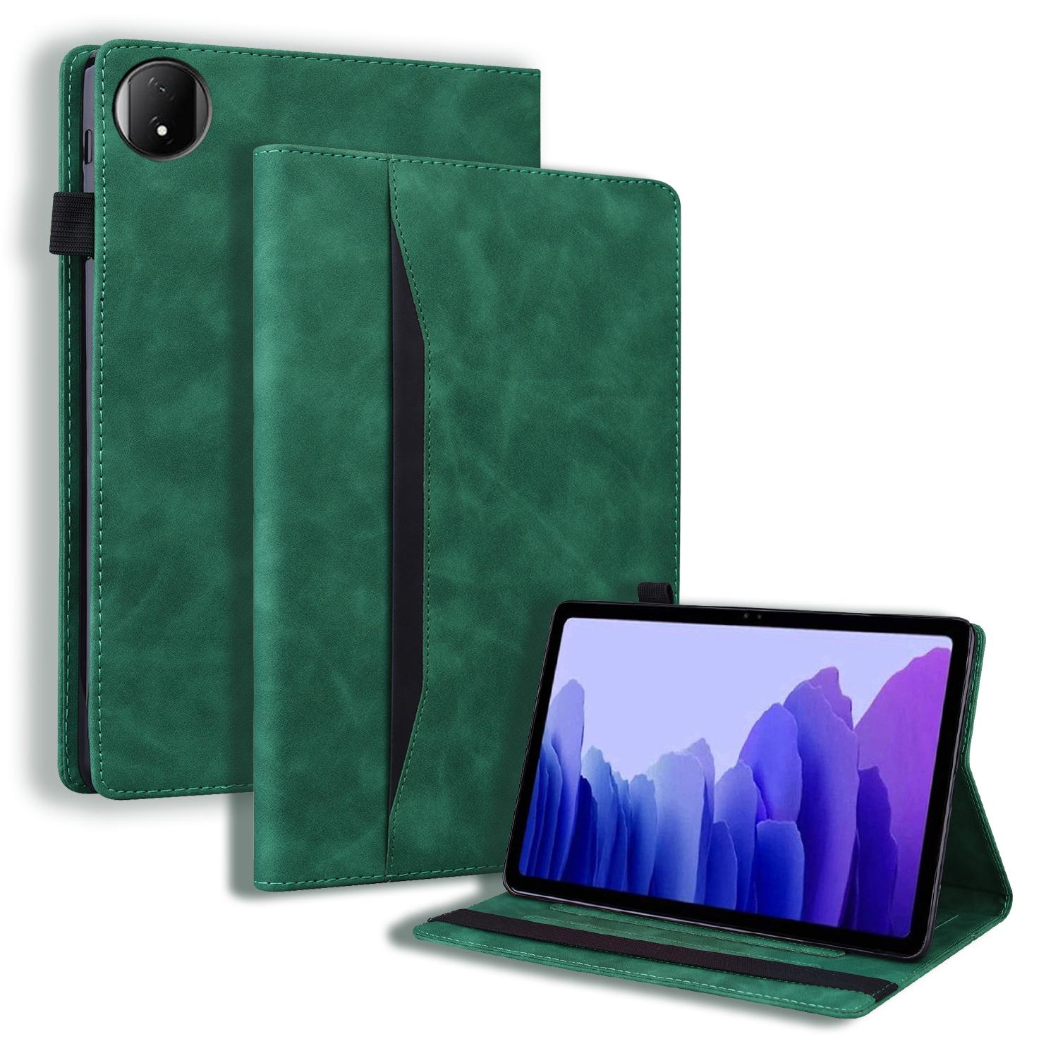 

For Honor Pad X7 Case PU Leather Protective Folio Tablet Cover with Card Holder Green