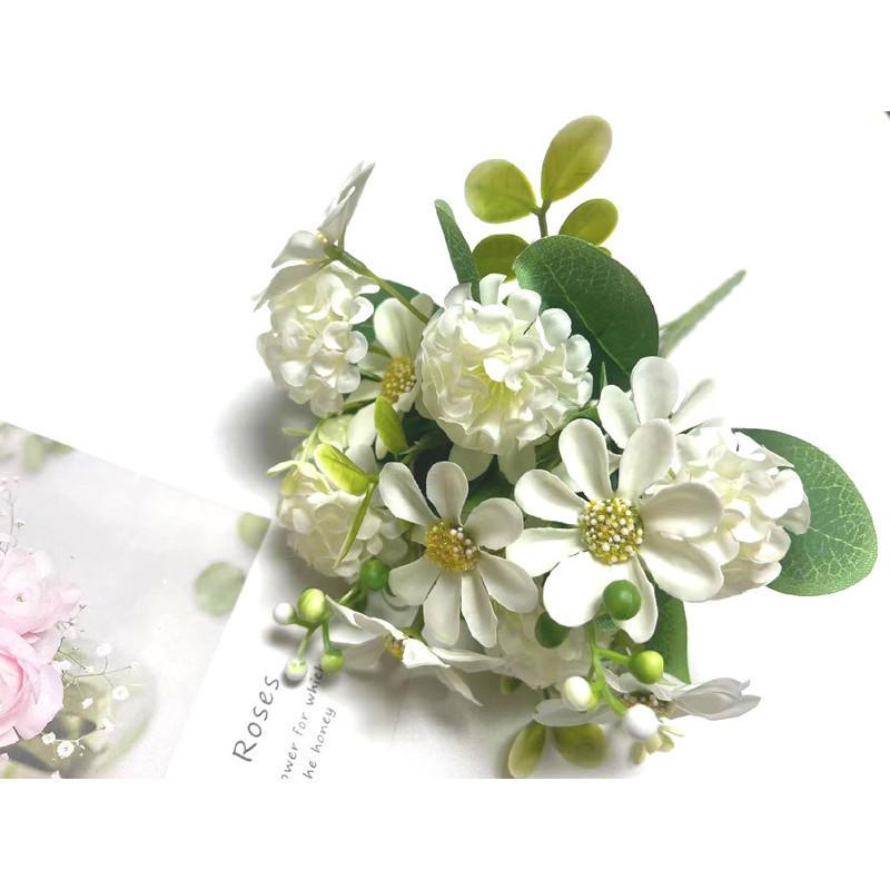 Neue Produkte zur Blumenkunst: Gefälschte Blumen Simulierte Blumen Bunte Ball Chrysanthemen Rosen Hause Wohnzimmer Dekoration Seidenblumen Künstliche Bouquet