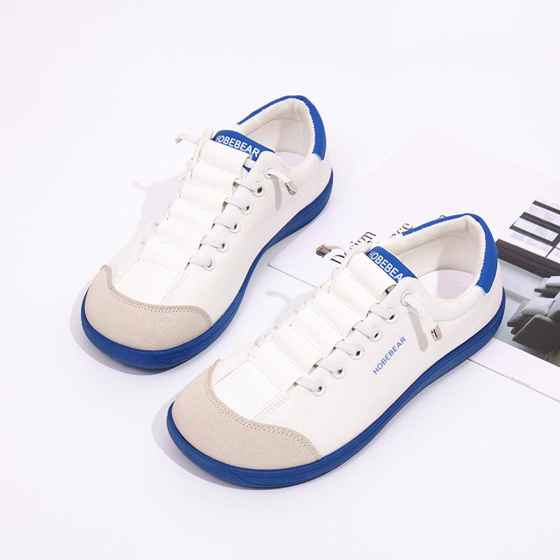 

Large size 36-45 fashionable couple shoes 2025 autumn new flat baseplate shoes wide head sneakers 45 синий
