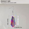 2D Flat New Acrylic Ghost Earrings Charms Halloween Drop Dangle Earrings For Women