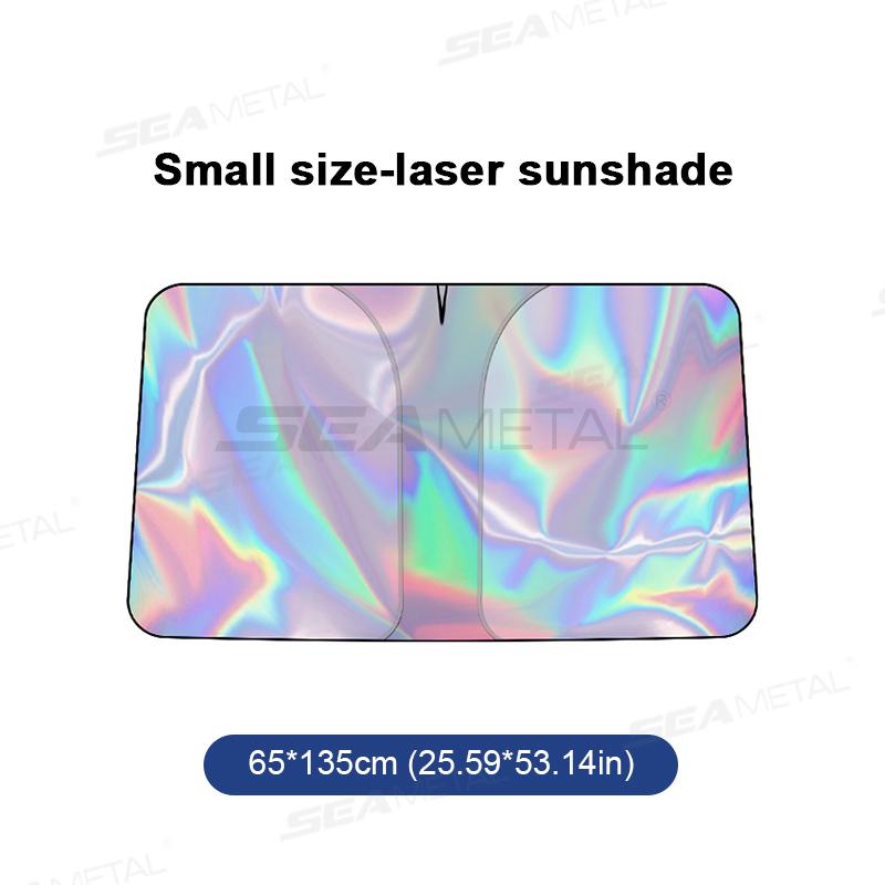 SEAMETAL Car Windshield Curtains UV-Reflective Laser Layer Sun Shade Windscreen Sun Protection Cover Cooling Heat Shield Curtain