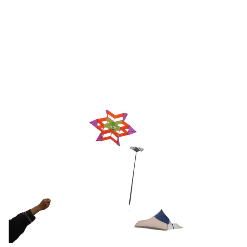 1-Pack New 3D Plum Blossom Kite, Suitable for Beach Park Picnic Travel, Kids & Adults, Easy-to-Fly Outdoor Toy
