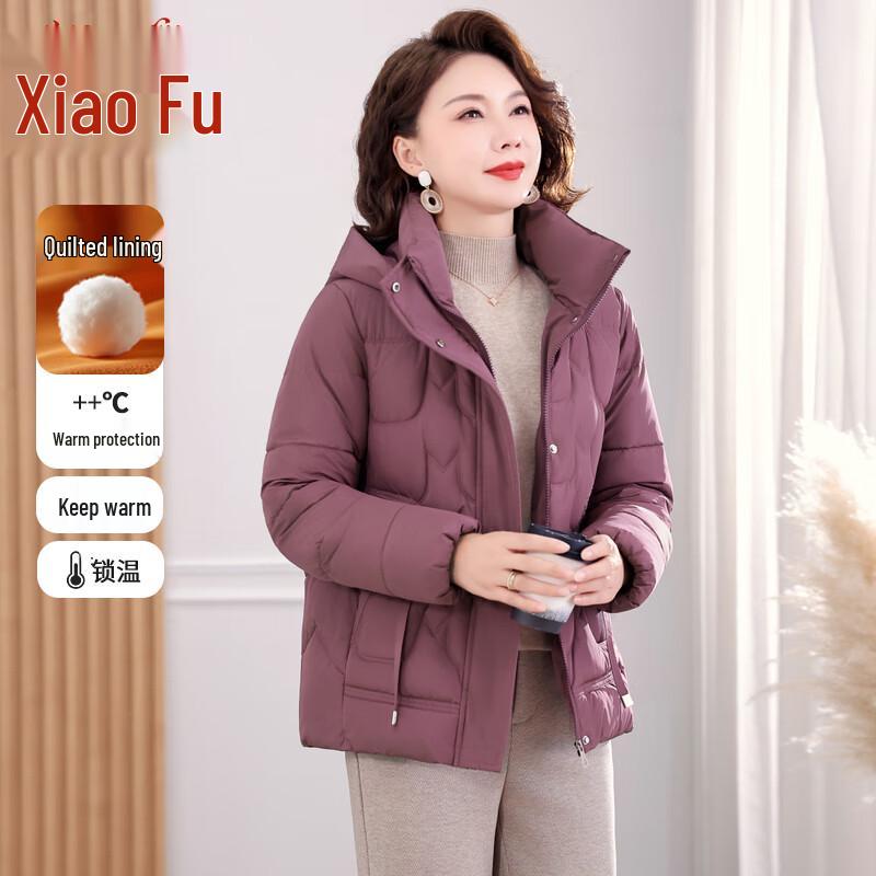 

Women s Hooded Padded Winter Jacket for Mid-Aged L