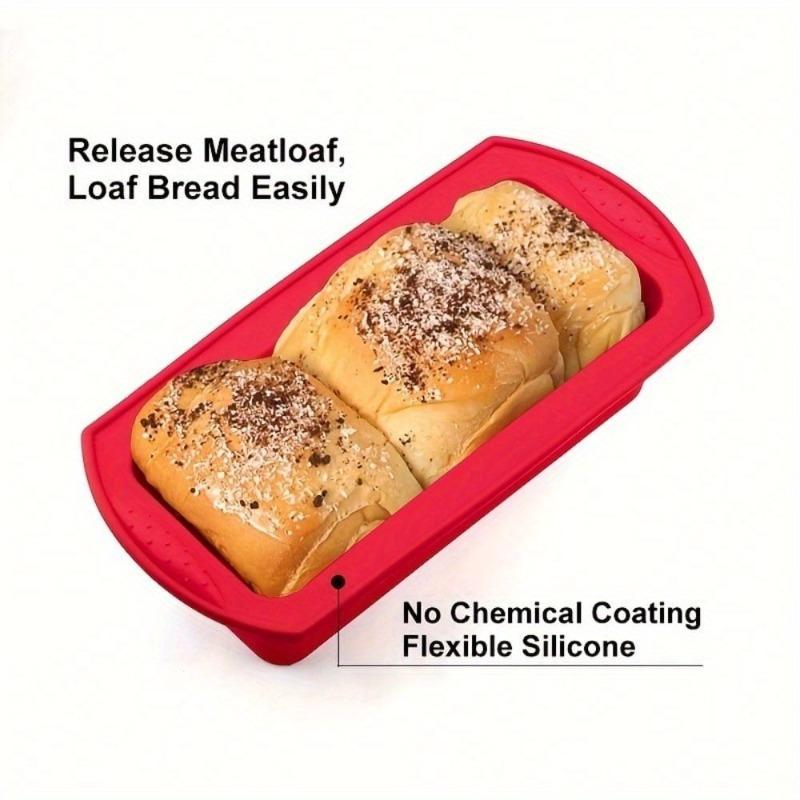 Rectangular Silicone Bread Mold Non-Stick Loaf Pan for Homemade Bread Cakes Durable Heat-Resistant Bakeware Suitable for Oven