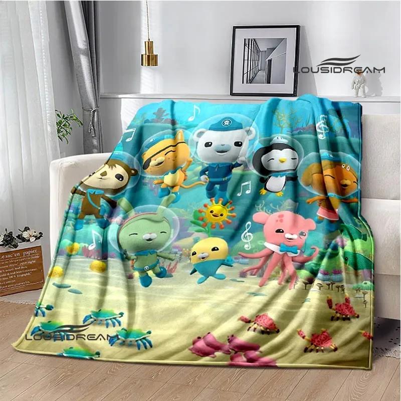 The Octonauts cartoon Printed Blanket Children Warm Blanket Flannel Soft Comfortable Blanket Home Travel Blanket Birthday Gift