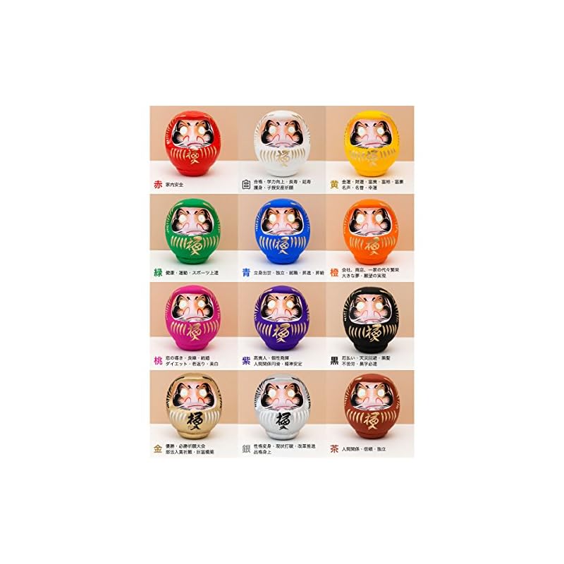 [Keine Marke] Takasaki Daruma Glücks-Daruma Nr.. 2 (12 cm hoch) rot: Familiensicherheit, Ausgewähltes traditionelles Handwerk der Präfektur Gunma