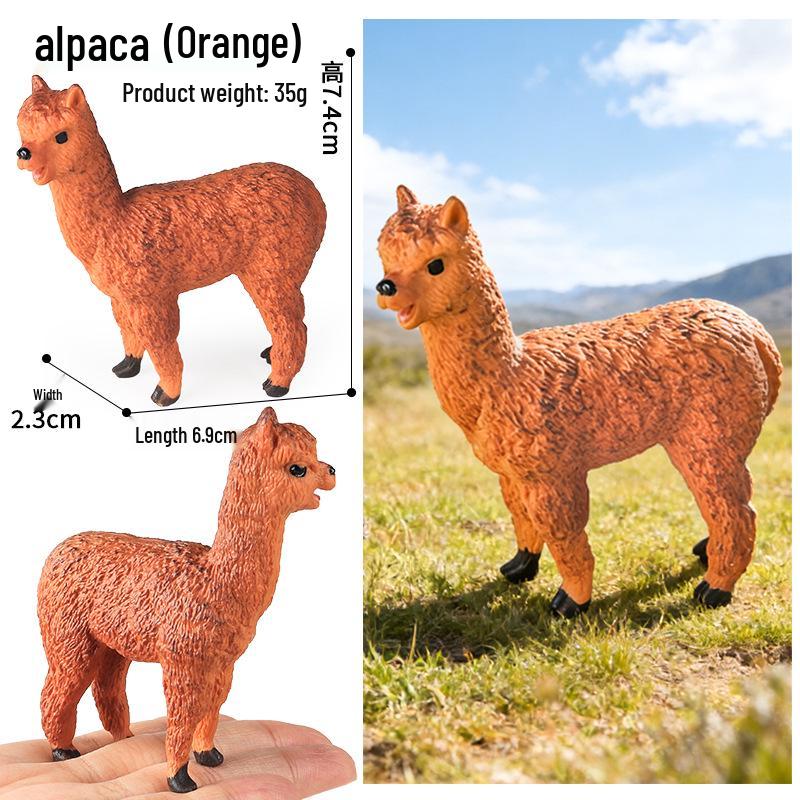 Realistic Animal Models: White Fox, White-tailed Deer, Arctic Fox Children's Gift Toys