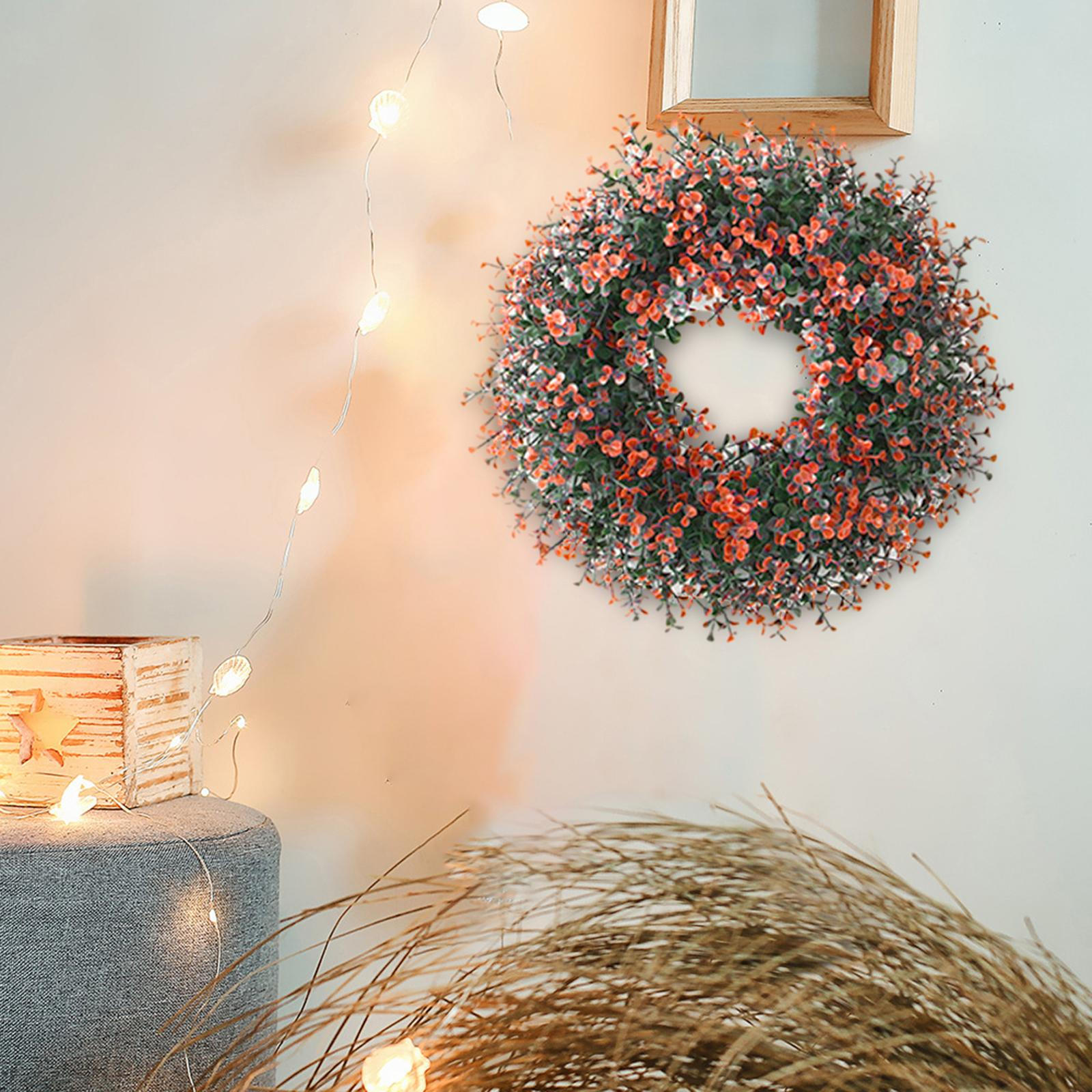 

Искусственная гирлянда с цветочным обручем Красивые мини-венки с зелеными листьями Венок для свадьбы в загородном доме