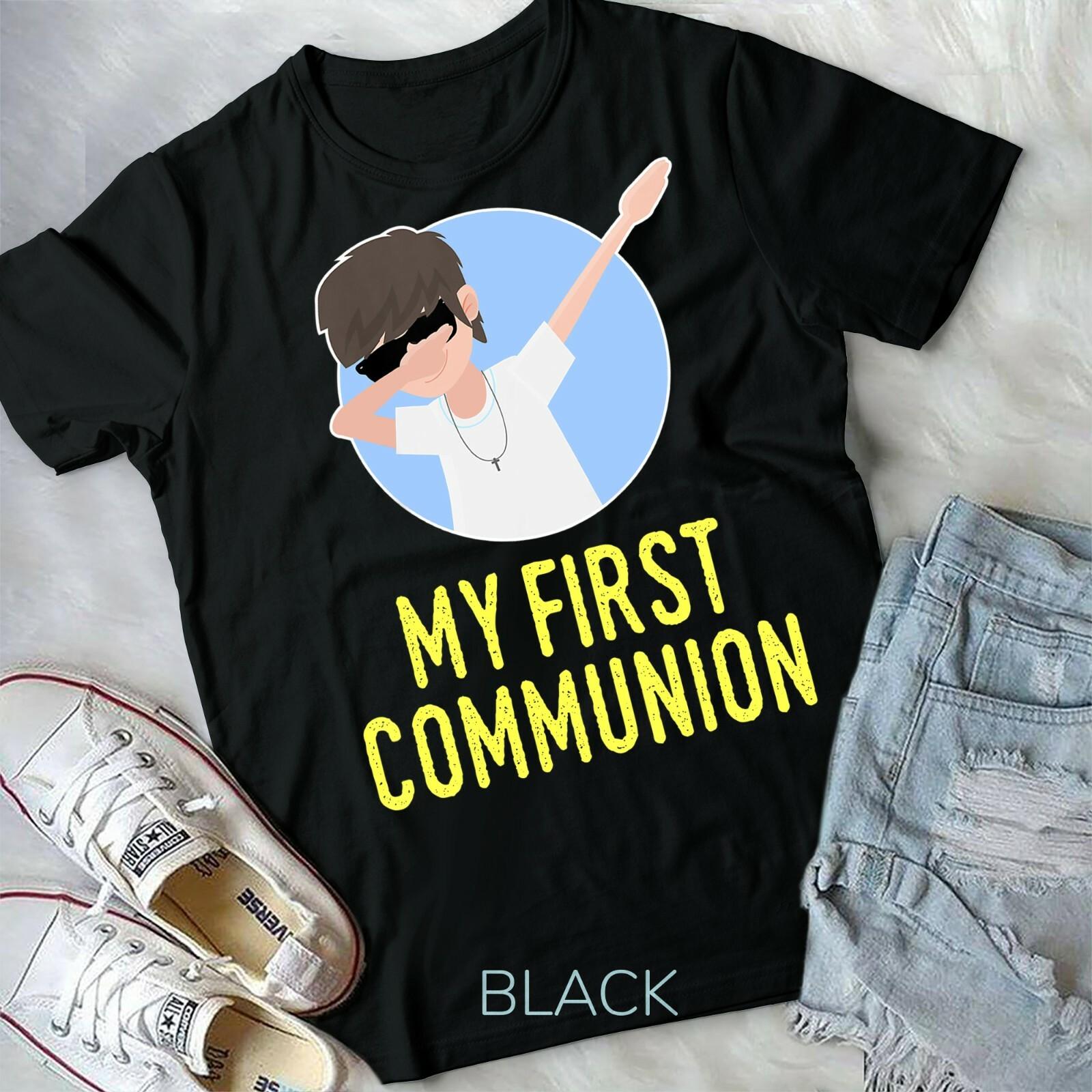 Kids My First Holy Communion For Boys Dabbing Kids 1st Unisex Youth T-shirt M