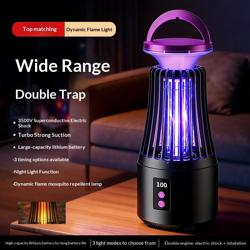 High Quality Electric Mosquito Killer Lamp USB Rechargeable Bug Zapper Indoor Outdoor Fall Insect Trap Pest Control 61+