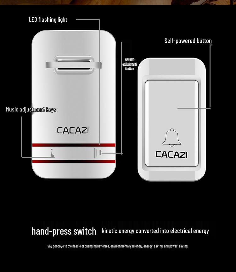 Katia Si Smart Self-Powered Wireless Waterproof Doorbell System