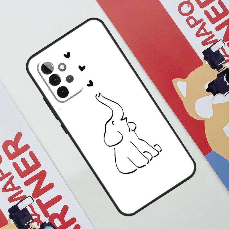 

Cute Elephant Case For Samsung Galaxy A52 A32 A12 A56 A36 A16 A13 A23 A33 A53 A54 A34 A14 A15 A35 A55 A17 Samsung A32 4G