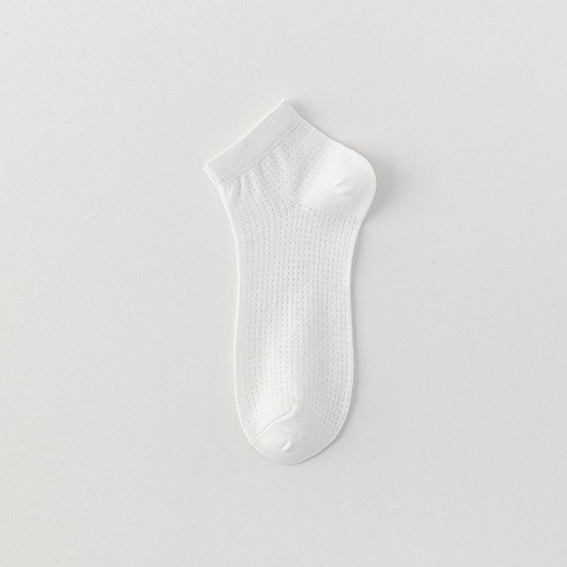 

Белые женские шелковые летние тонкие короткие носки, антибактериальные и дезодорирующие, сетчатые дышащие бесшовные носки, летние носки-лодочки 1 pair