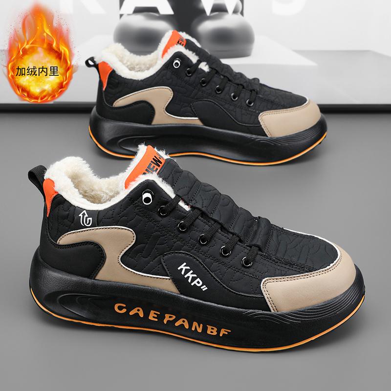 Mode CYYTL Pelz Warm Winter Herrenschuhe Sneaker Lässig Outdoor Plateau Leder Sport Wandern Designer Luxus Tennis Slipper Schneestiefel