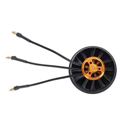 3750KV 50mm Dmychadlo s potrubím s bezkartáčovým motorem 12 lopatek Dmychadlo s potrubím s řídicí deskou a spínačem pro DIY model letadla s tryskovým suchým dmychadlem