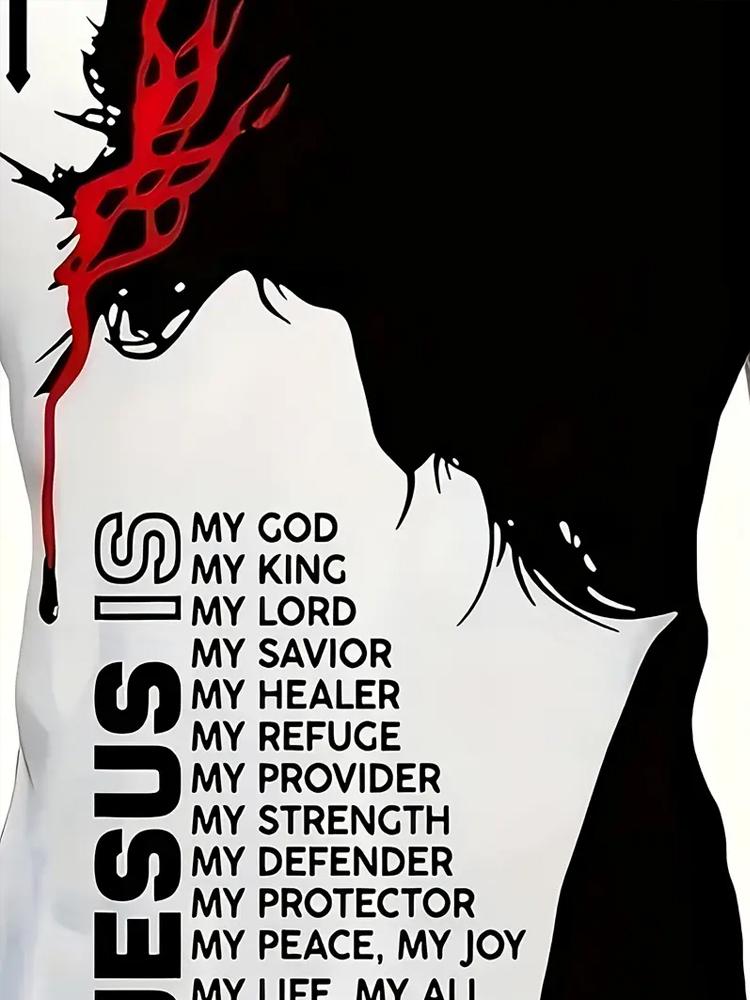 Mens Lion Print Short Sleeve Crew Neck T-Shirt Soft Breathable Casual Wear Outdoor Activities Summer T shirts