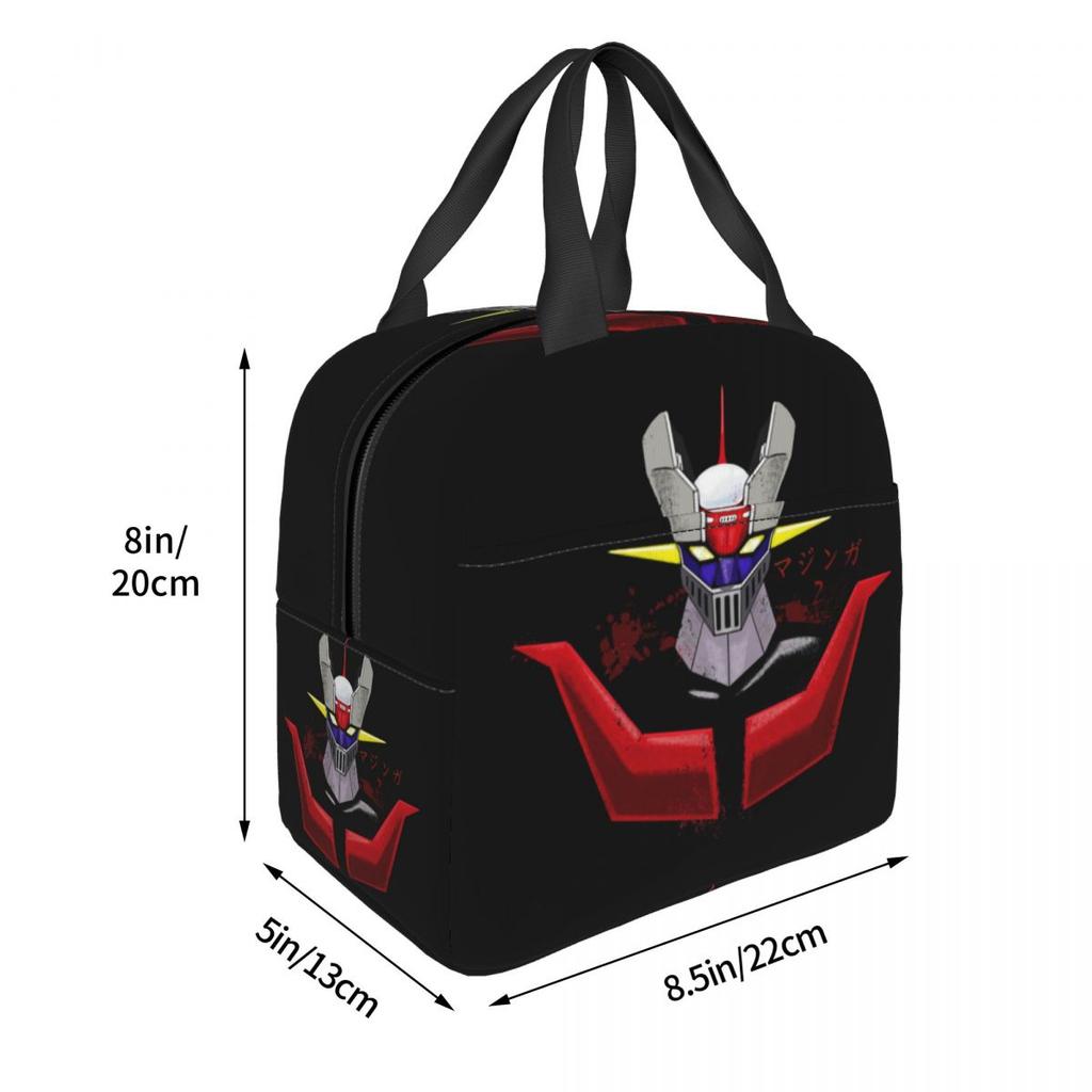 Boîtes à lunch réutilisables personnalisées Ufo Robot Grendizer Goldrake Mazinger Z pour femmes, étanches, isothermes, sac à lunch isolé pour le travail