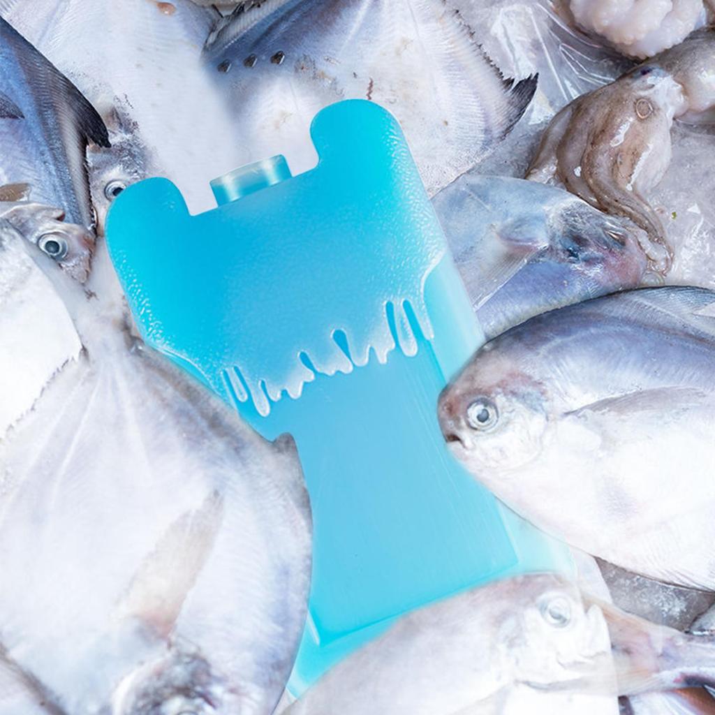 2pcs Ice Blocks Reusable Cold Ice Packs Long-Lasting Cold Block Portable Ice Pack Lunch Bag Cooler Keep Food Fresh Cooler Box