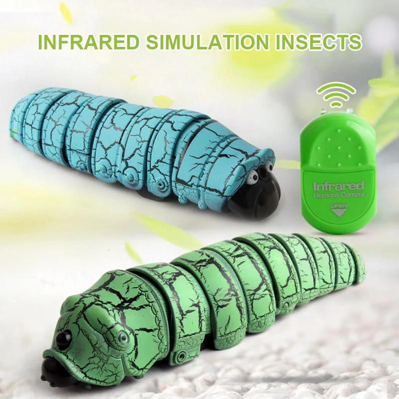 Infrared Remote Control Insect Animal Worm Mock Fake RC Toy Animal Trick Novelty Jokes Prank Kids Adult Random Color Gifts