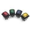 4pcs 3 Position On-Off-On 6Pin DC 12V Waterproof Car Boat LED  Durable Rocker Power Switch With Backlight