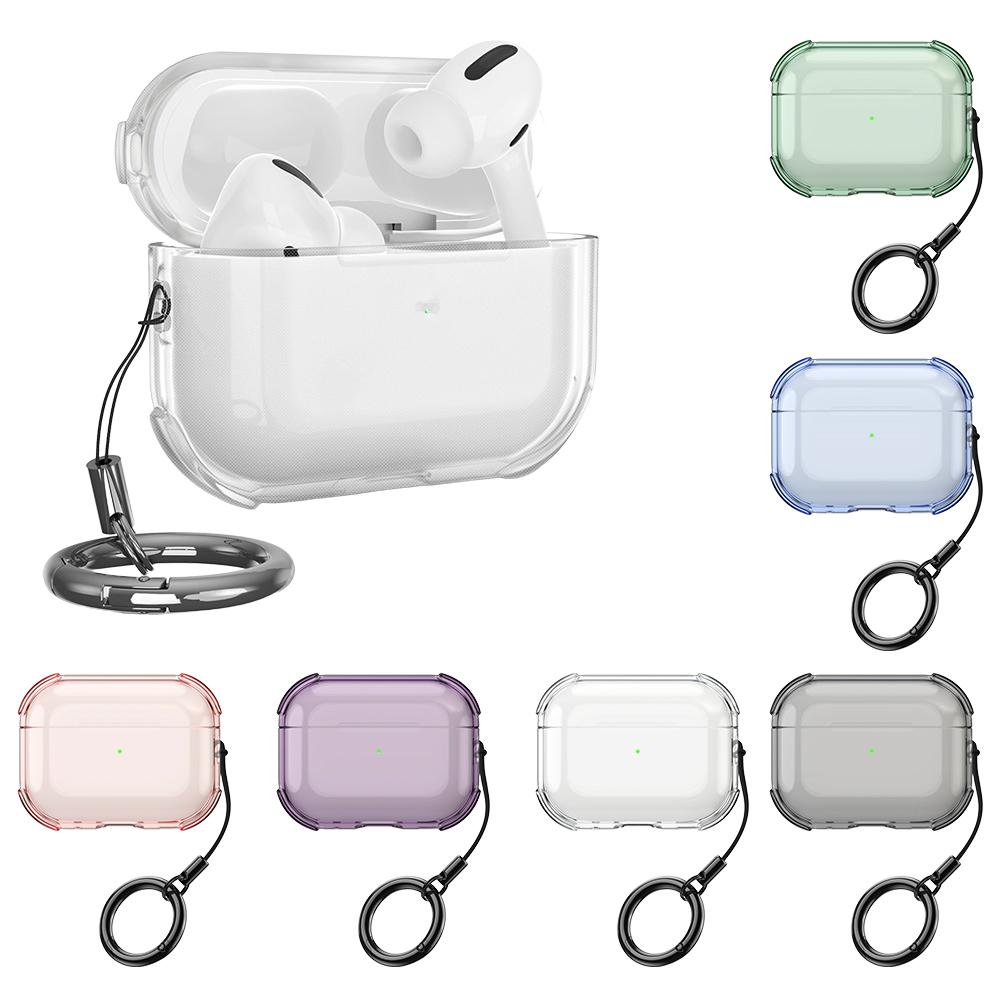 For Apple AirPods Pro 3 Transparent Full Protective Case Soft TPU Clear Headphone Cover With Keychain For Airpods Pro 3