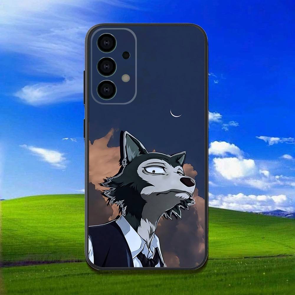 Phone Case For Samsung Galaxy A13,A21s,A22,A31,A32,A52,A53,A71,A80,Cute B-Beastars Anime Soft Black Shell