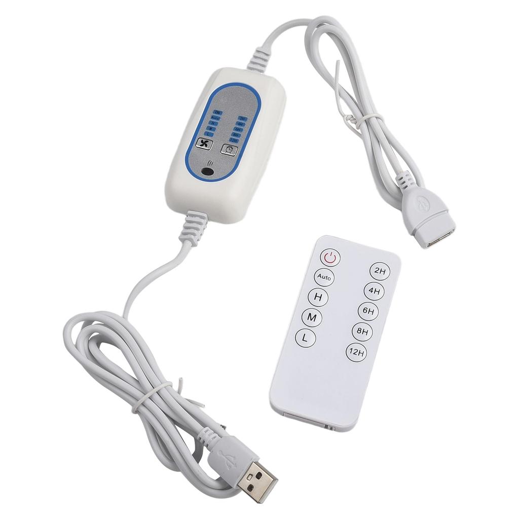 Home And Office Remote Control Power Cord Adjustable USB Fan On Off Switch Power Supply Only USB Powered Devices