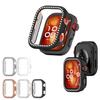 For Huawei Watch Fit3 Fit4 Fit4 Pro PC Frame Bumper Watch Cover Case Diamond Crystal Anti-scratch Protector