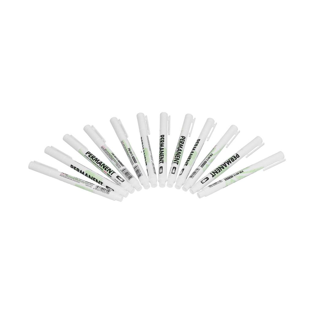 12 Pcs Marker Pens DIY Fine Nib Quick Drying White Drawing Pen Blackboard Marker