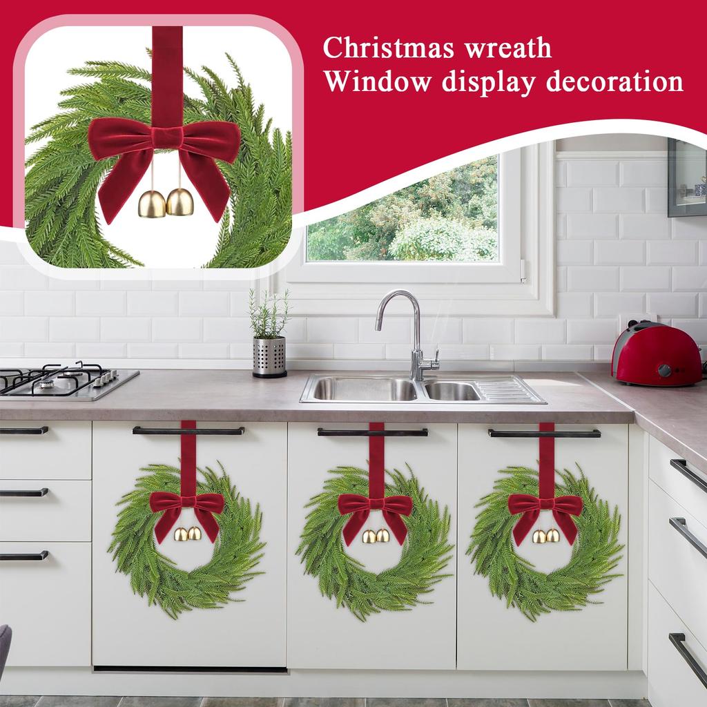 Christmas Decorations Garland Window Displays Door Hangings Venue Arrangements Christmas Wreaths Rattan Wreaths