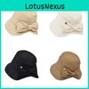 Fashion Ladies Bowknot Fisherman Hat With Breathable Polyester For Spring And Autumn