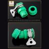 Leak-Proof 4-Point Connector For Garden Watering Tight Seal Engineering Plastic Multifunctional Smooth Operation