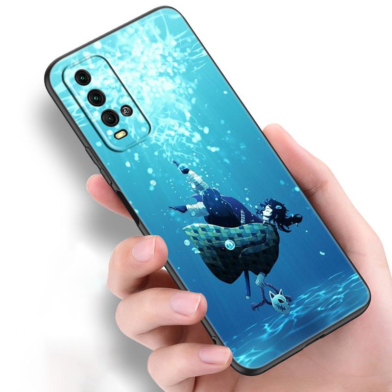 

Чехол для телефона Kimetsu No Yaiba Demon Slayer аниме для Xiaomi Redmi Note 11 10 9 8 Pro 11T 10T 10S 9S 8T 9 9A 9C 9T, черный мягкий чехол Redmi Note 11 Pro