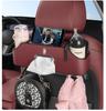 Bestune Multifunctional Car Storage Box with Cup Holder and Tissue Dispenser