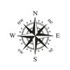 Car Stickers Universal Navigation Compass Car Stickers Vinyl Decal Motorcycle Decoration Auto Exterior Accessories